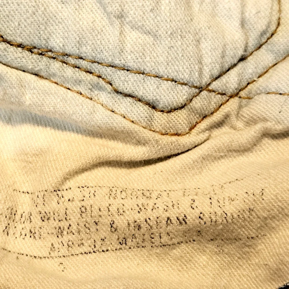 Vintage 60s Levi's 502 Jean Selvedge 36x30 FIT 36X27 Dark Rare #16 Button